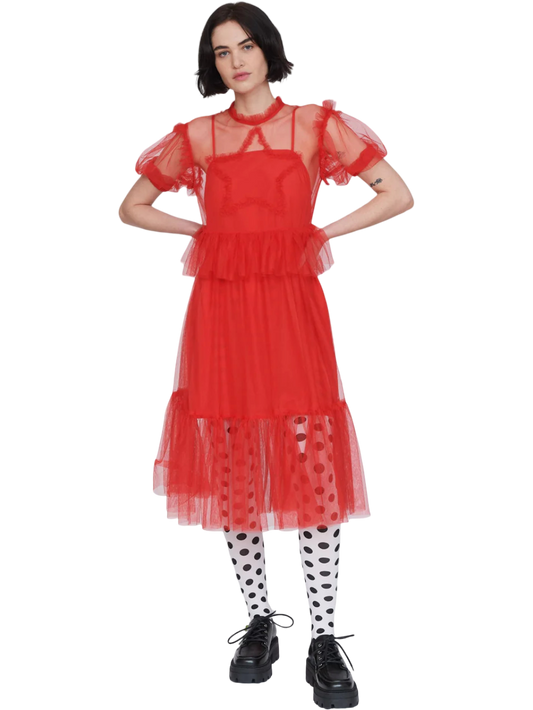 Size XL | Lazy Oaf Oaf Seeing Stars Tulle Dress