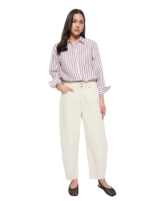 Size 16 |  Commonry Cream Barrel Jeans