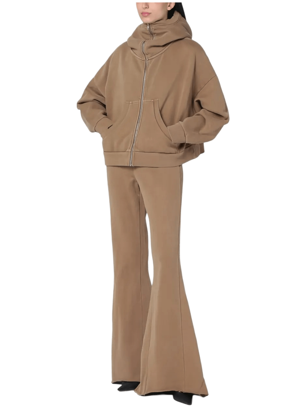 Size L | Entire Studios Elasticated-Waist Flared Trousers