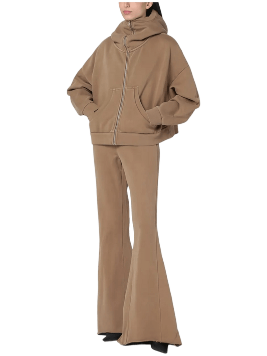 Size L | Entire Studios Elasticated-Waist Flared Trousers