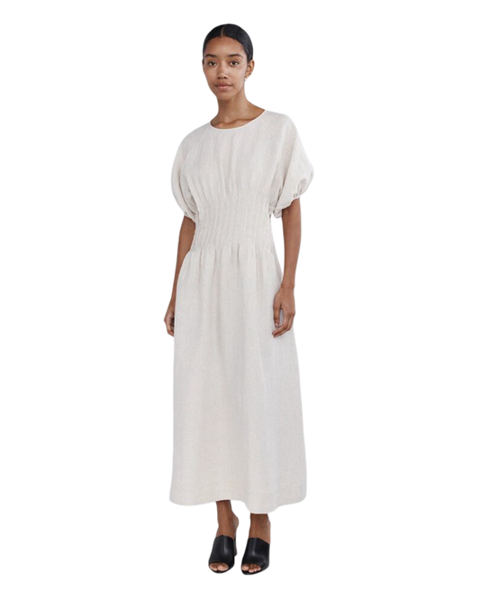 Size 12 |  Marle Linen A-line Maxi Dress