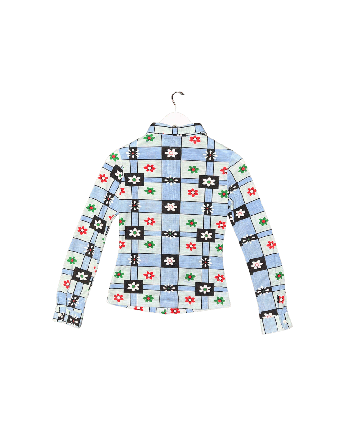 Size 12 | Lee Floral Check Button-up Top