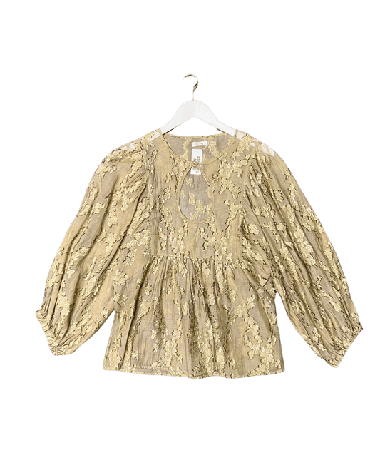 Size 16 | Lonely Peplum Floral Embroidery Top