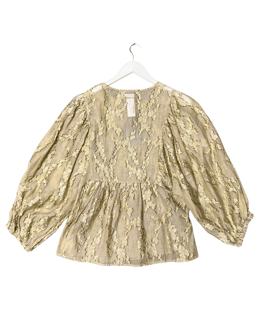 Size 16 | Lonely Peplum Floral Embroidery Top