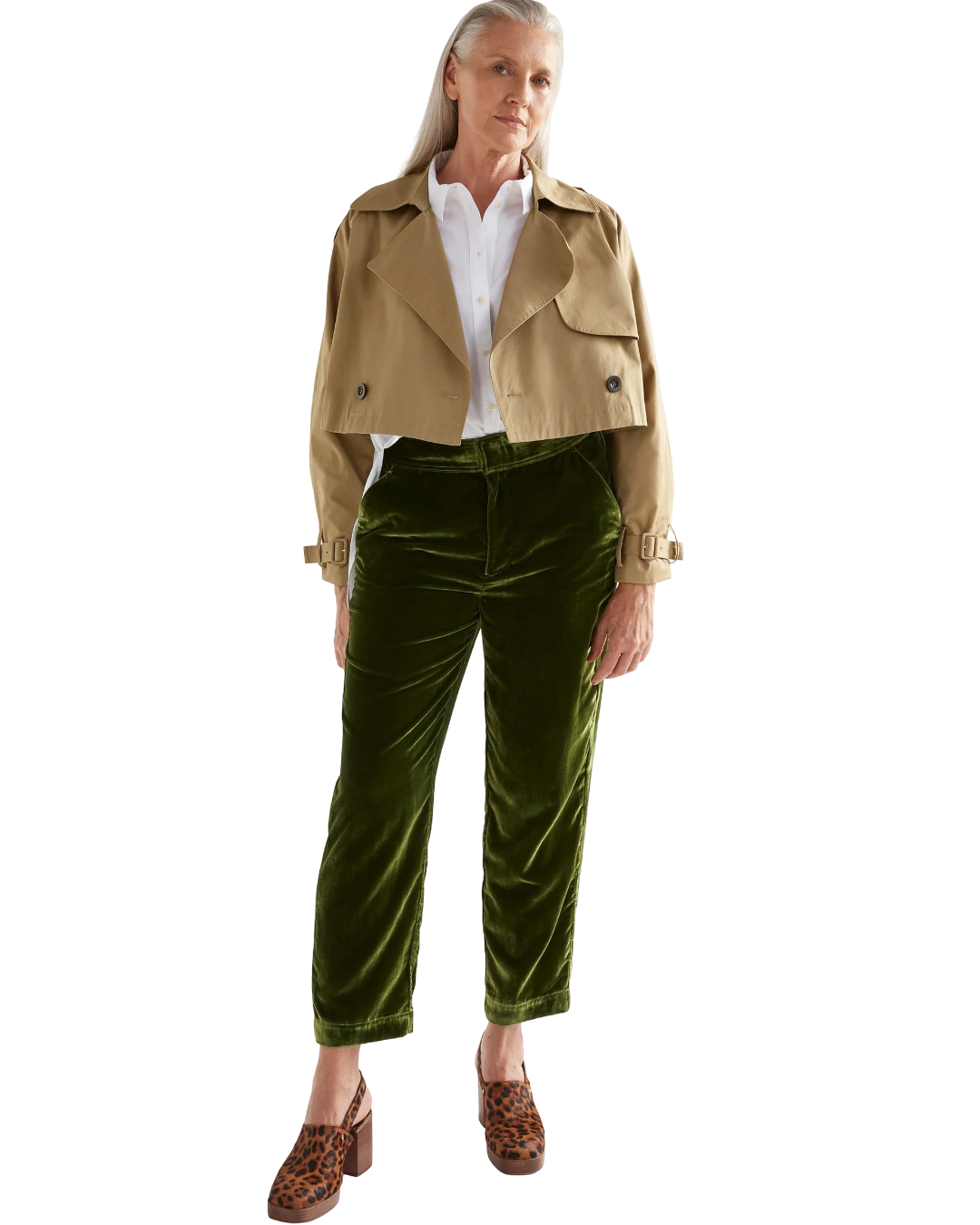 Size 4XL | Elk Tan Cropped Trench Ruoy Jacket