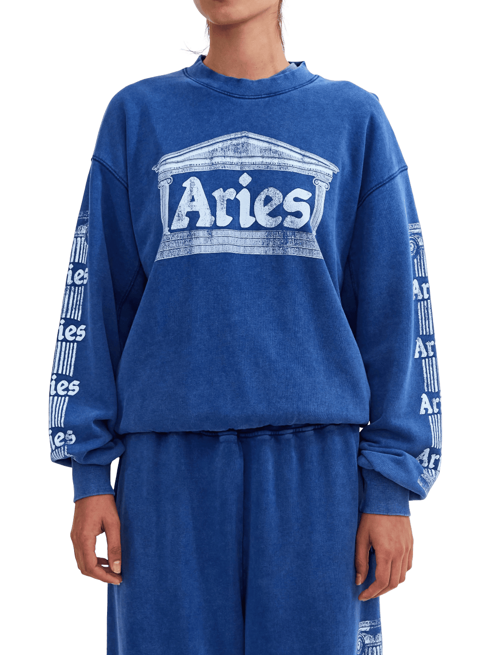 Size S | Aries Cotton Aged Ancient Column Jumper