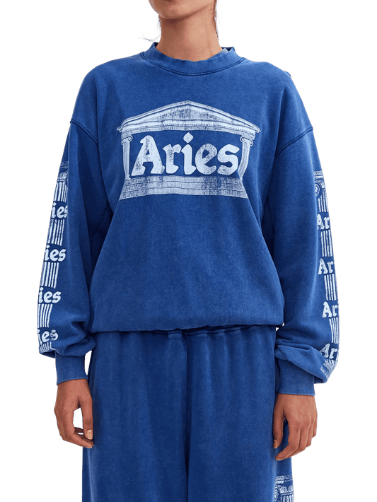 Size S | Aries Cotton Aged Ancient Column Jumper