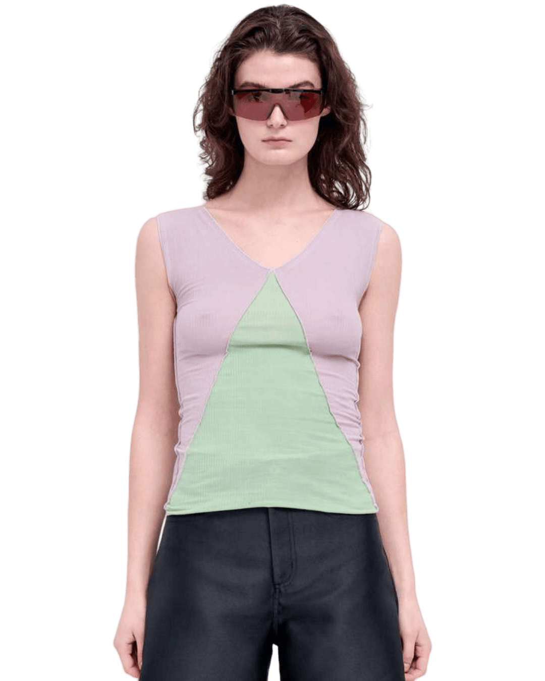 Size M | Baserange Ribbed Jersey Top