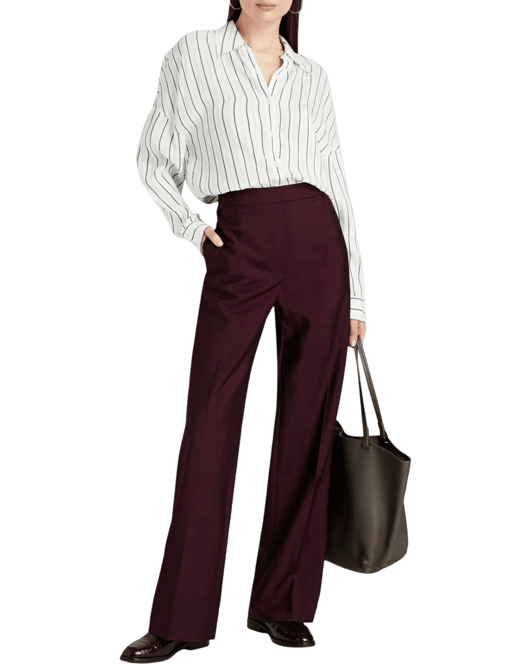 Size 42 (XL) | Acne Studios Plum Pleated Pants With Tags