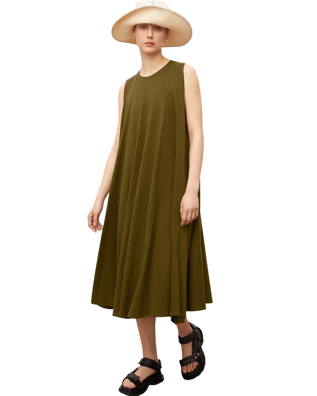 Size L | Kowtow Jersey Midi Tank Dress