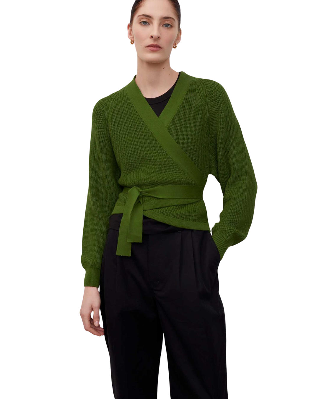 Size XXL | Kowtow Composure 'Grass' Knitted Cardigan