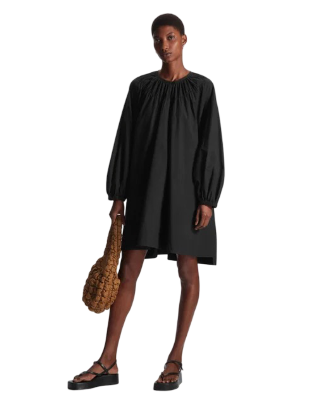 Size S | COS Oversized Gathered Mini Dress
