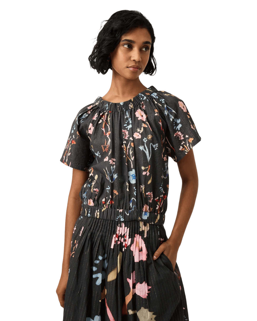 Size 20 | Nancybird Lightweight Sparkle Stripe Top