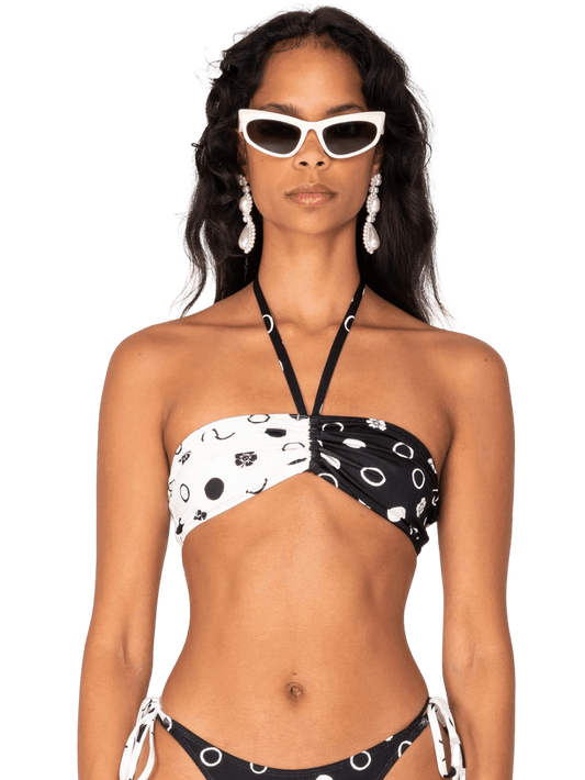 Size XL | Emma Mulholland on Holiday Polka Dot Ruched Swim Top NWT