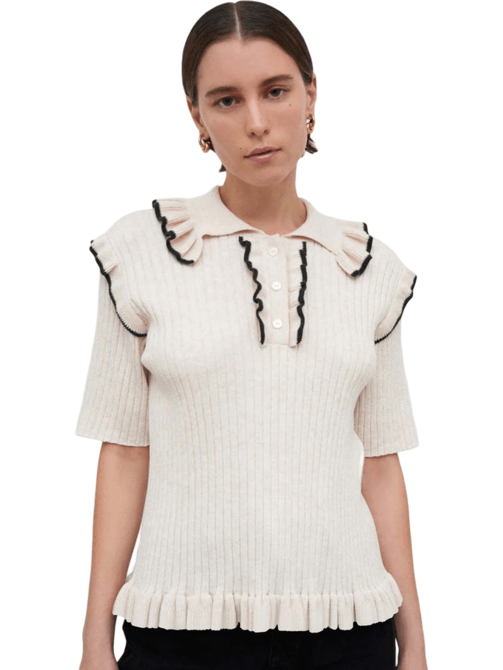 Size S | Kowtow Organic Cotton Flower Polo