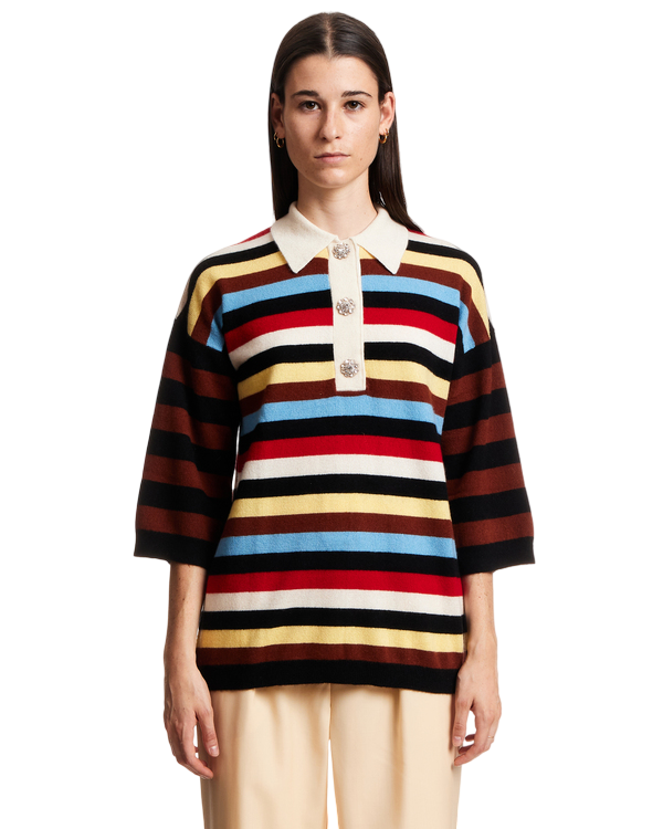 Size L/XL | Ganni Cashmere Striped Jumper