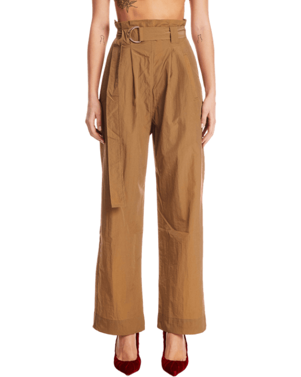 Size 38 (10) | Ganni Paperbag Nylon Pants
