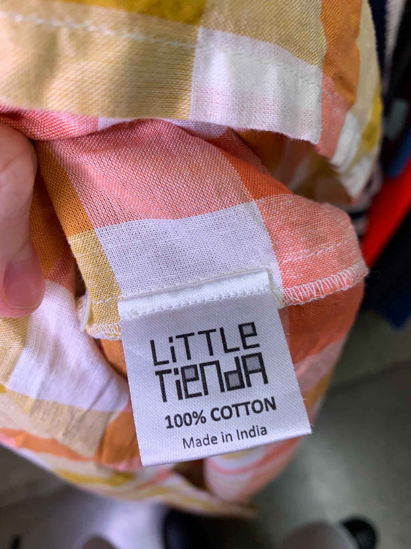 Size L | Little Tienda Check Maxi Dress