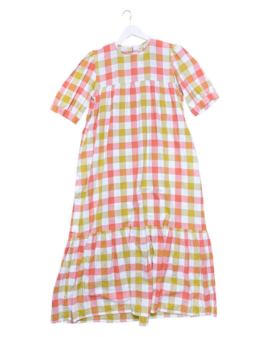 Size L | Little Tienda Check Maxi Dress