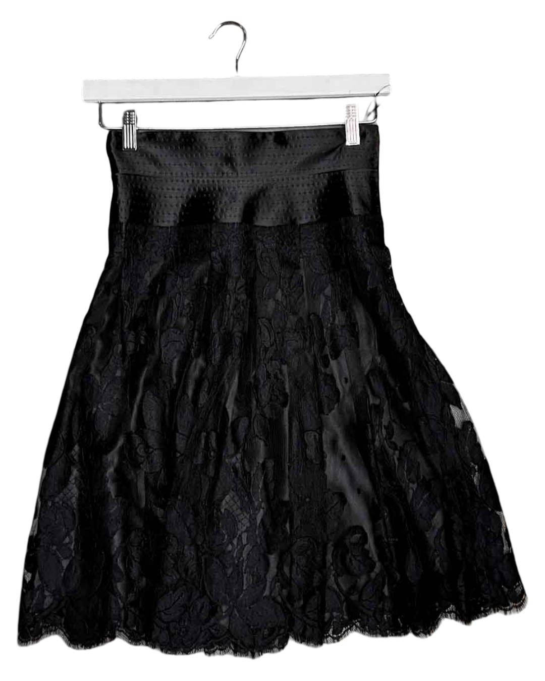 Size S/M | Scanlan Theodore Silk Lace Midi Skirt