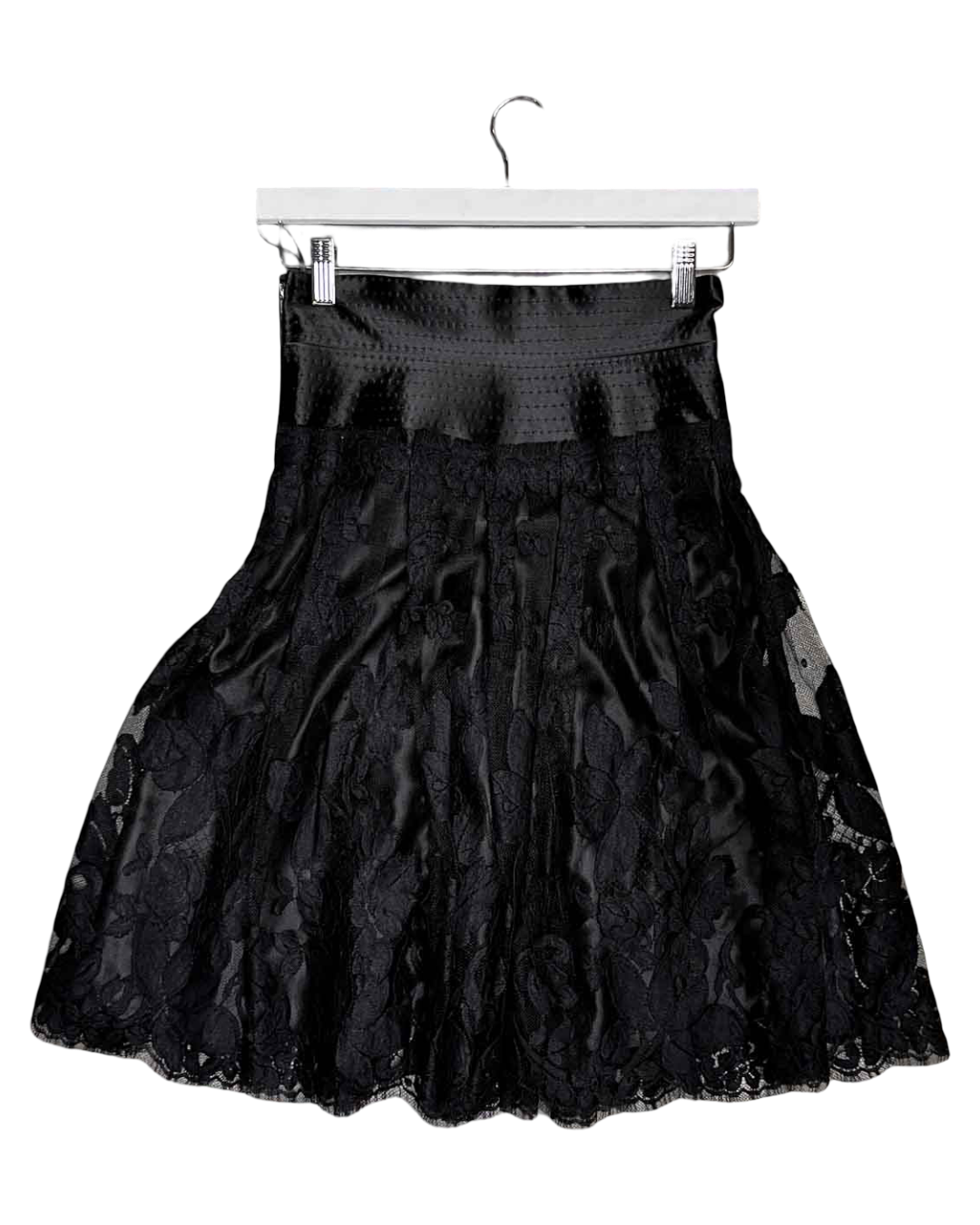 Size S/M | Scanlan Theodore Silk Lace Midi Skirt