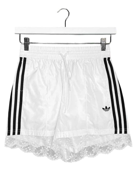 Size XS | Adidas White Lace Trim Mini Shorts