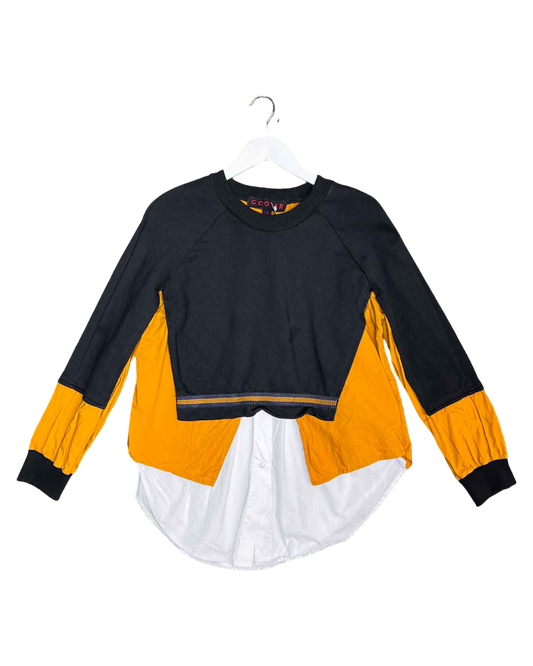 Size S | Cooper Layered Cotton Shirt-Jumper