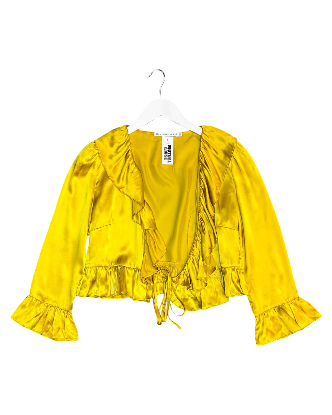Size 1 (S) | Hansen & Gretel Silk Long-Sleeve Tie-Up Top