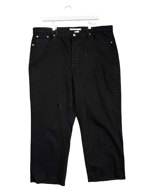Size 20 (XL) | Levis Black Ribcage Straight-Leg Jeans NWT