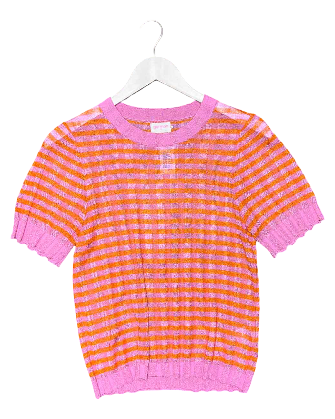 Size 6 | Gorman Sparkly Knit Gingham Top