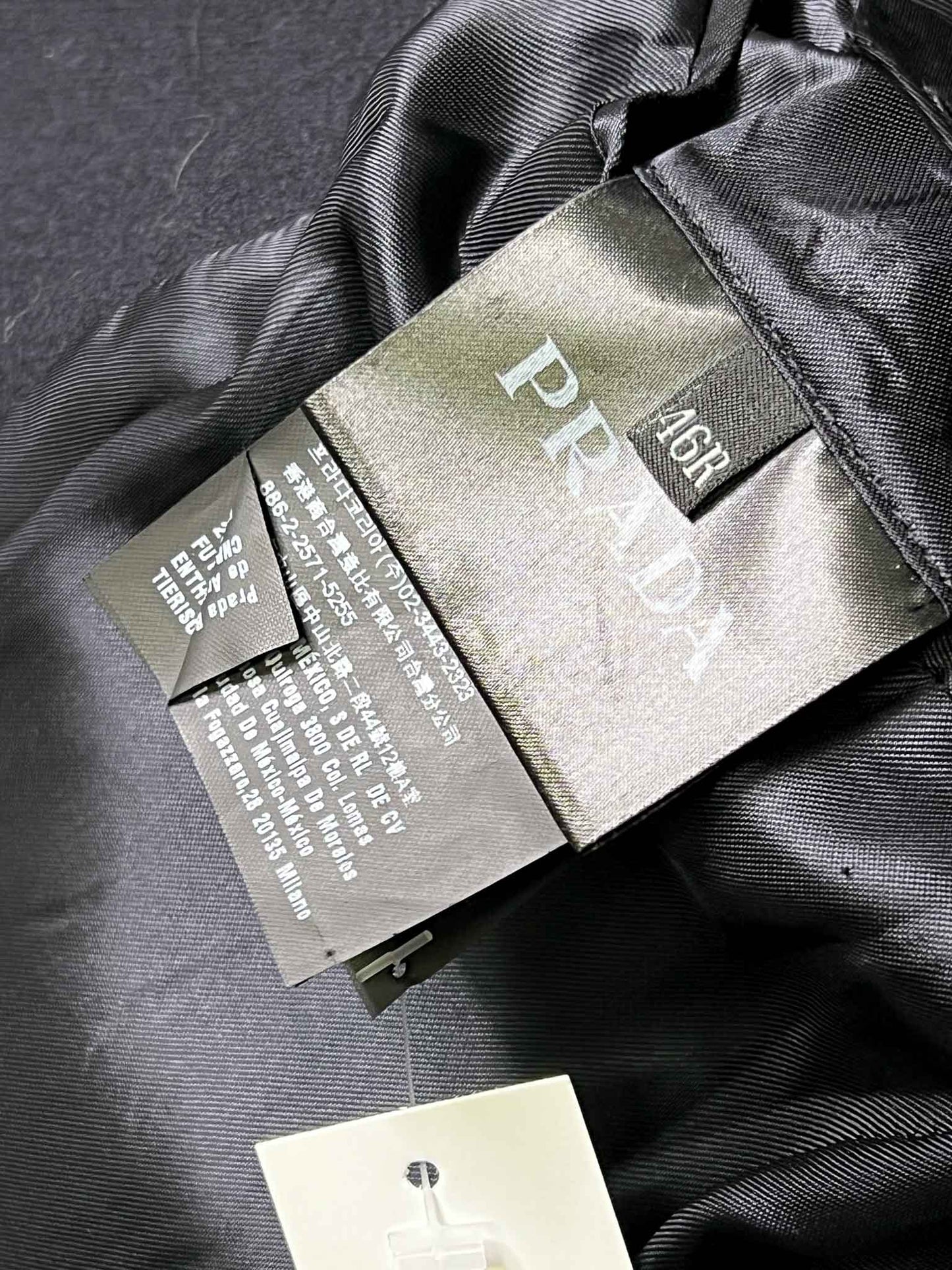 Size 46R (M S/M) | Prada Navy Wool Overcoat