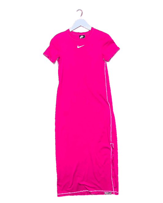Size M | Nike Hot Pink T-Shirt Maxi Dress