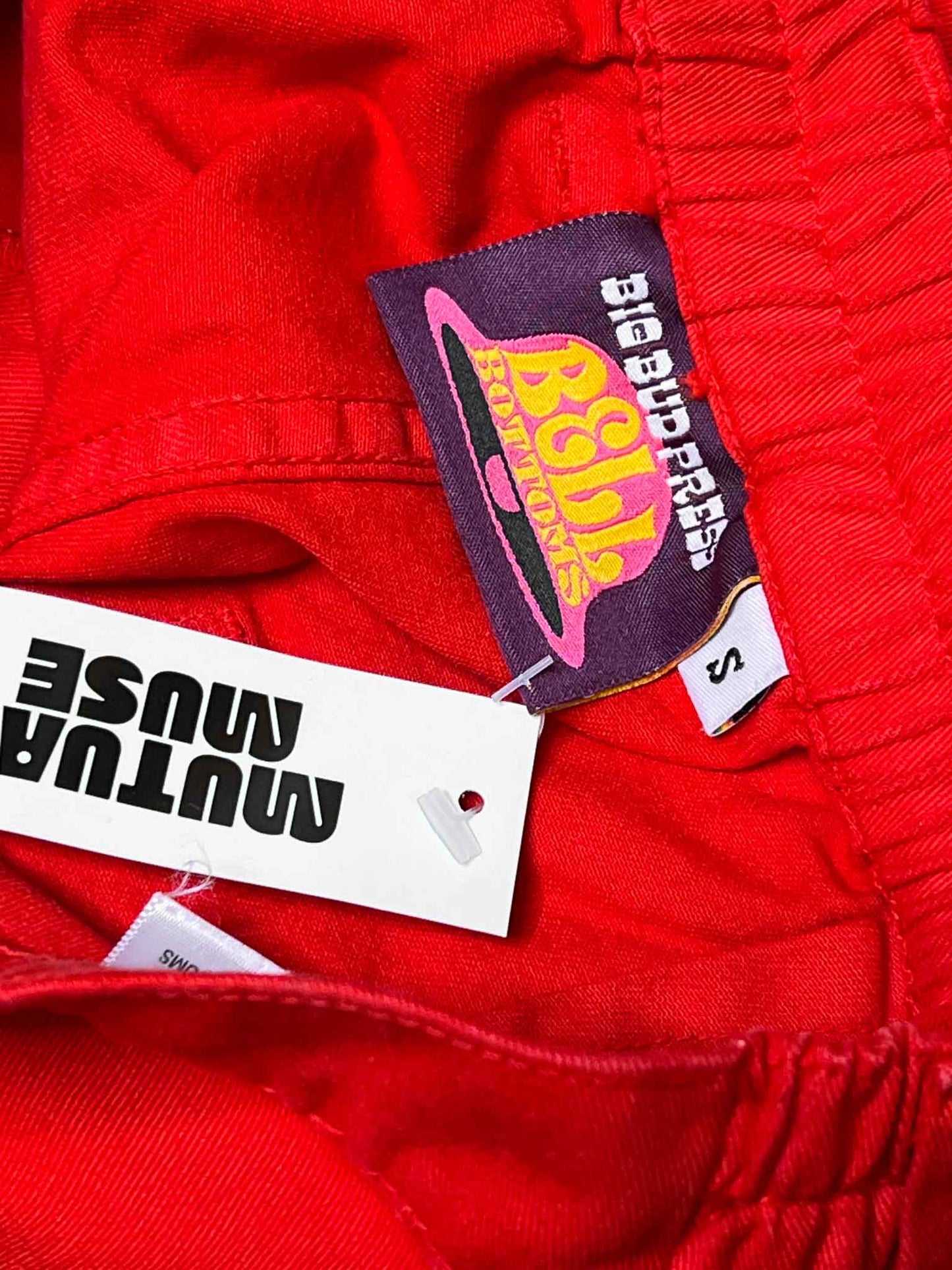 Size S | Big Bud Press Cotton Red Bell-Bottom Pants