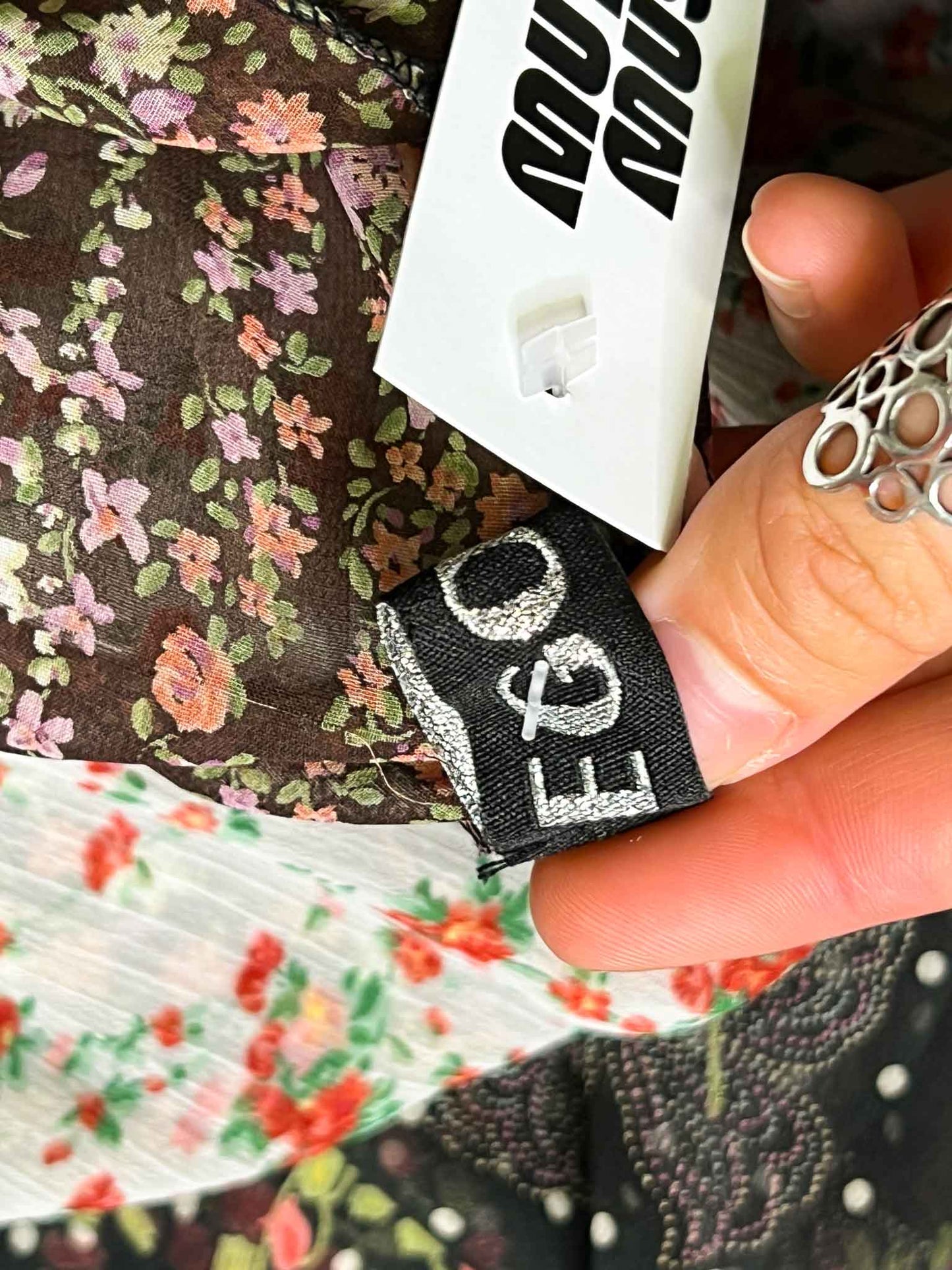 Size M | Mari Egoist Floral Ruffle Mini Dress