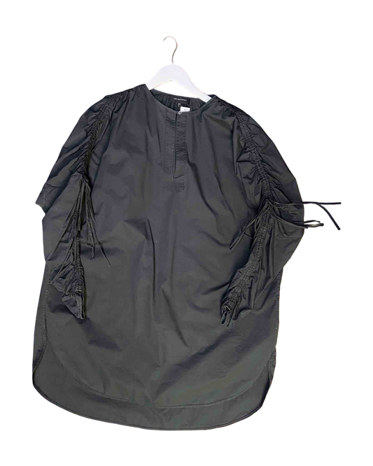 Size 4 (XL) | Lee Mathews Ruched Cotton Dress