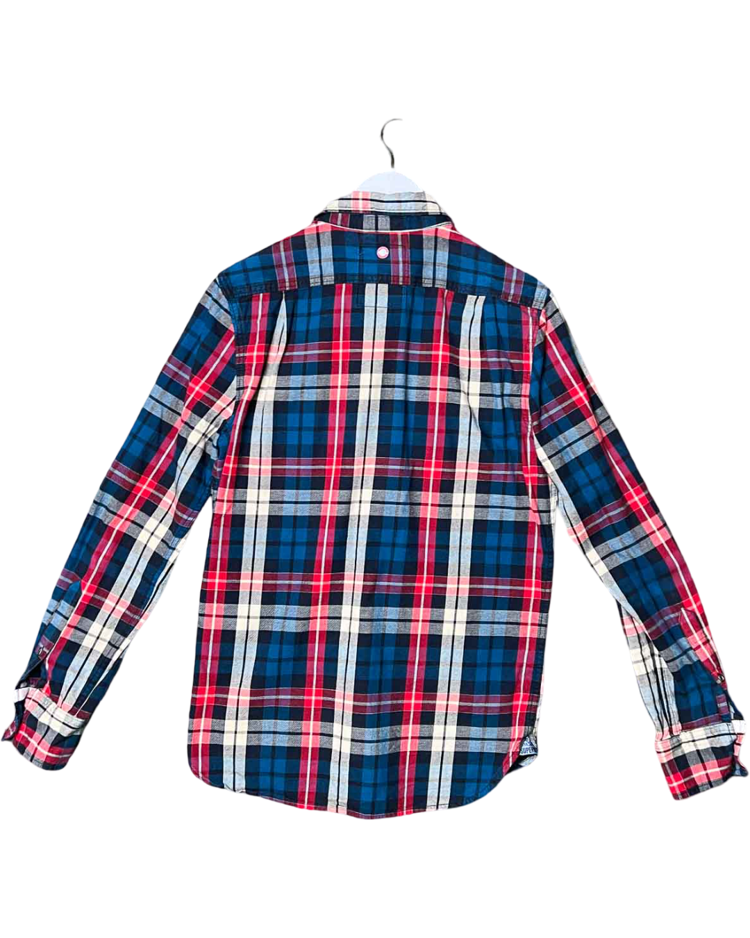 Size M | Superdry Cotton Plaid Button-Up Shirt