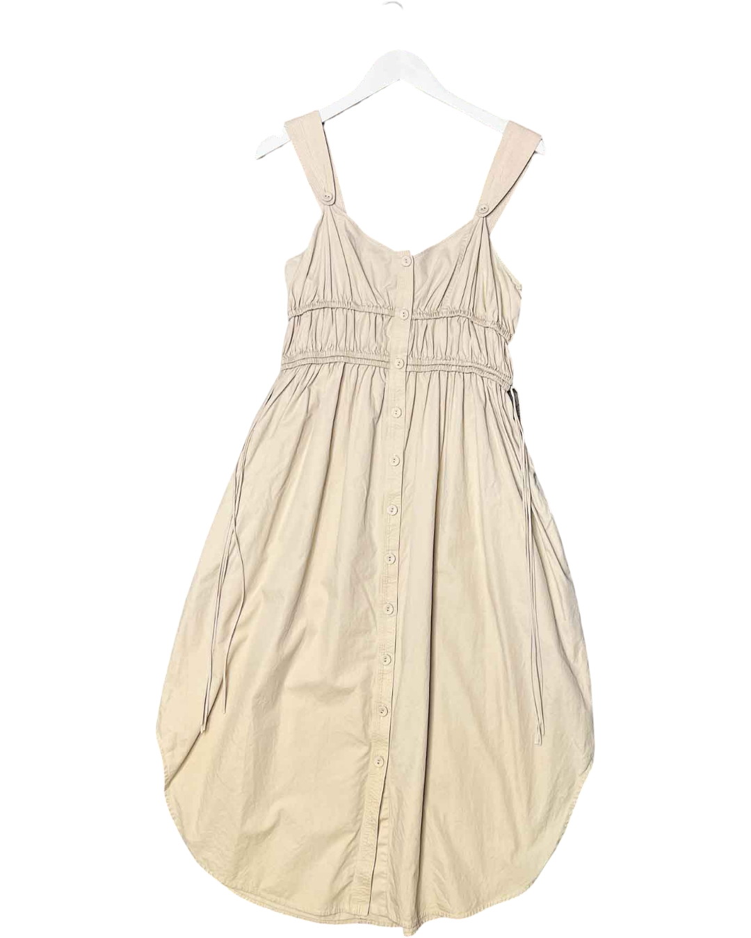 Size 12 | Oroton Cotton Gathered Midi Dress
