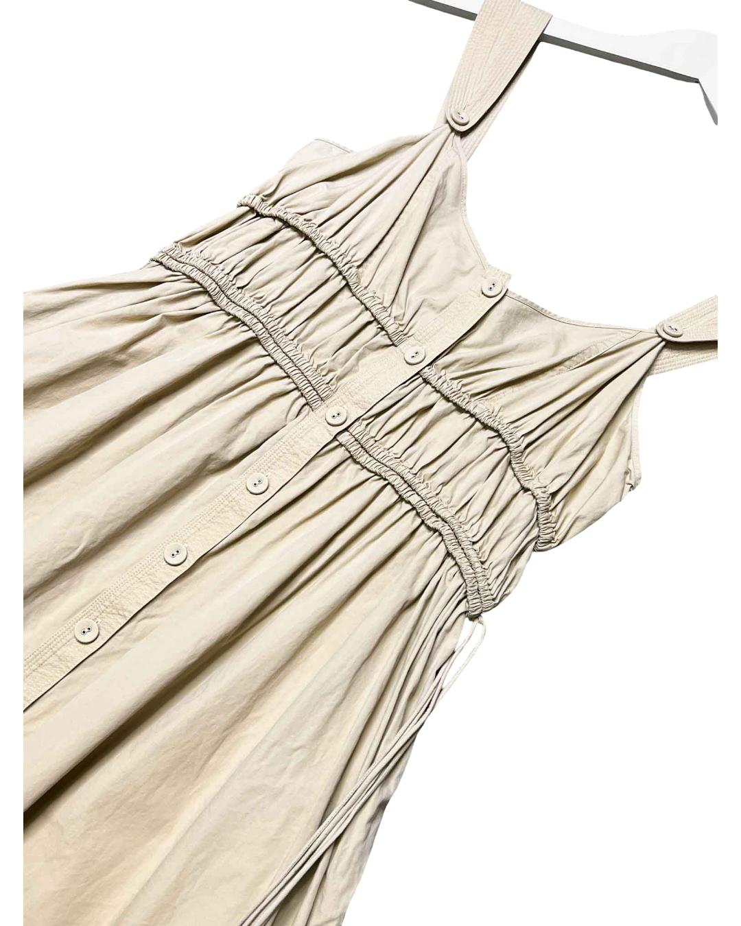 Size 12 | Oroton Cotton Gathered Midi Dress