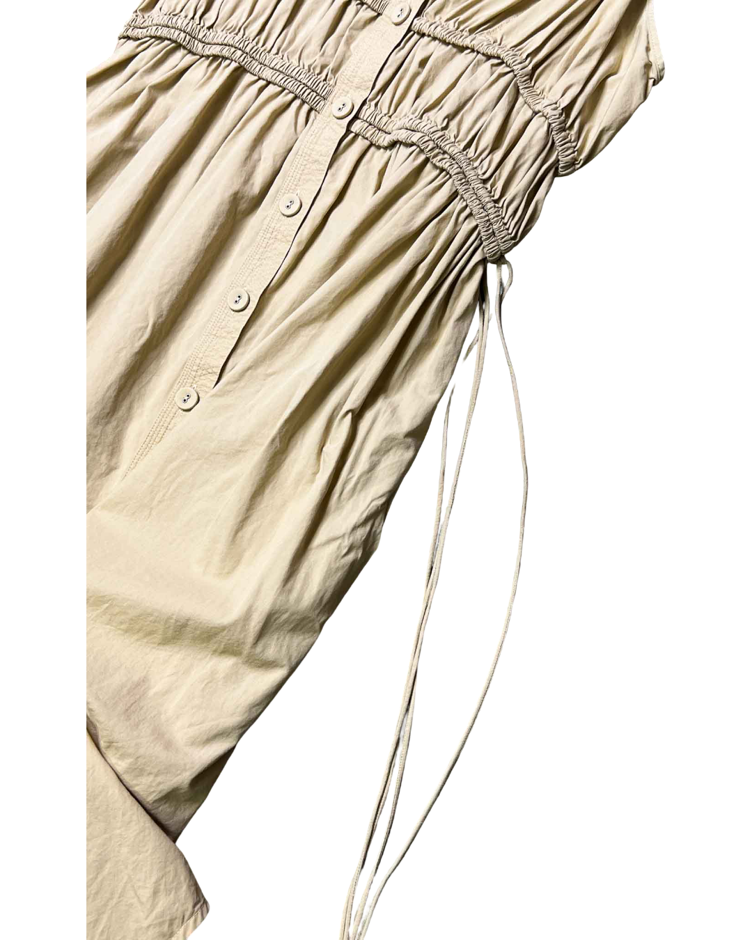 Size 12 | Oroton Cotton Gathered Midi Dress