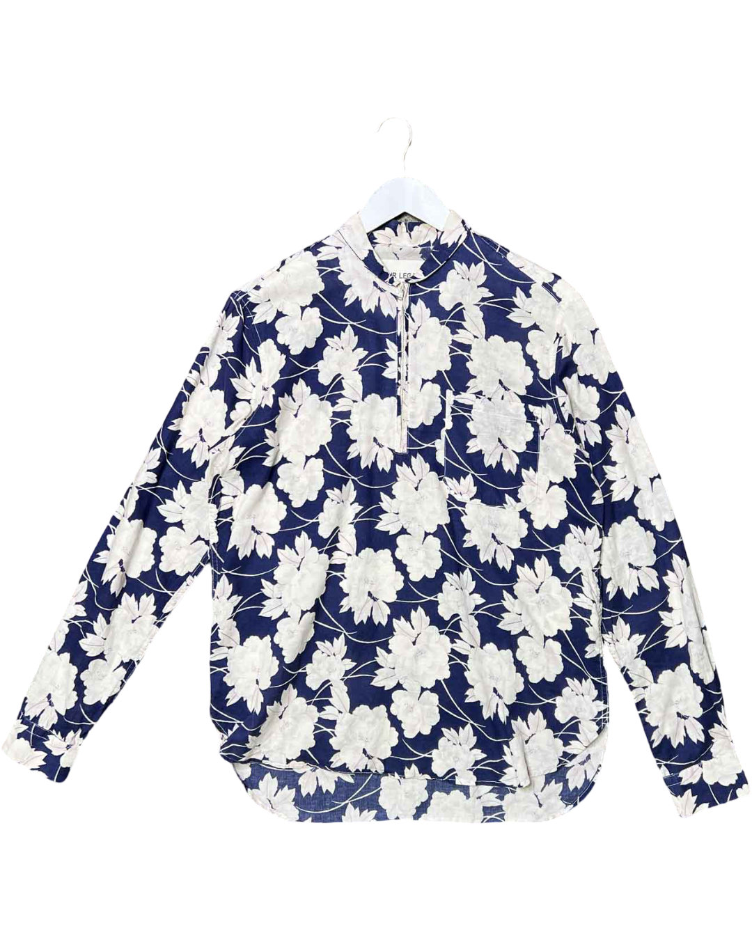Size 46 (S) | Our Legacy Cotton Floral Zip-Up Shirt