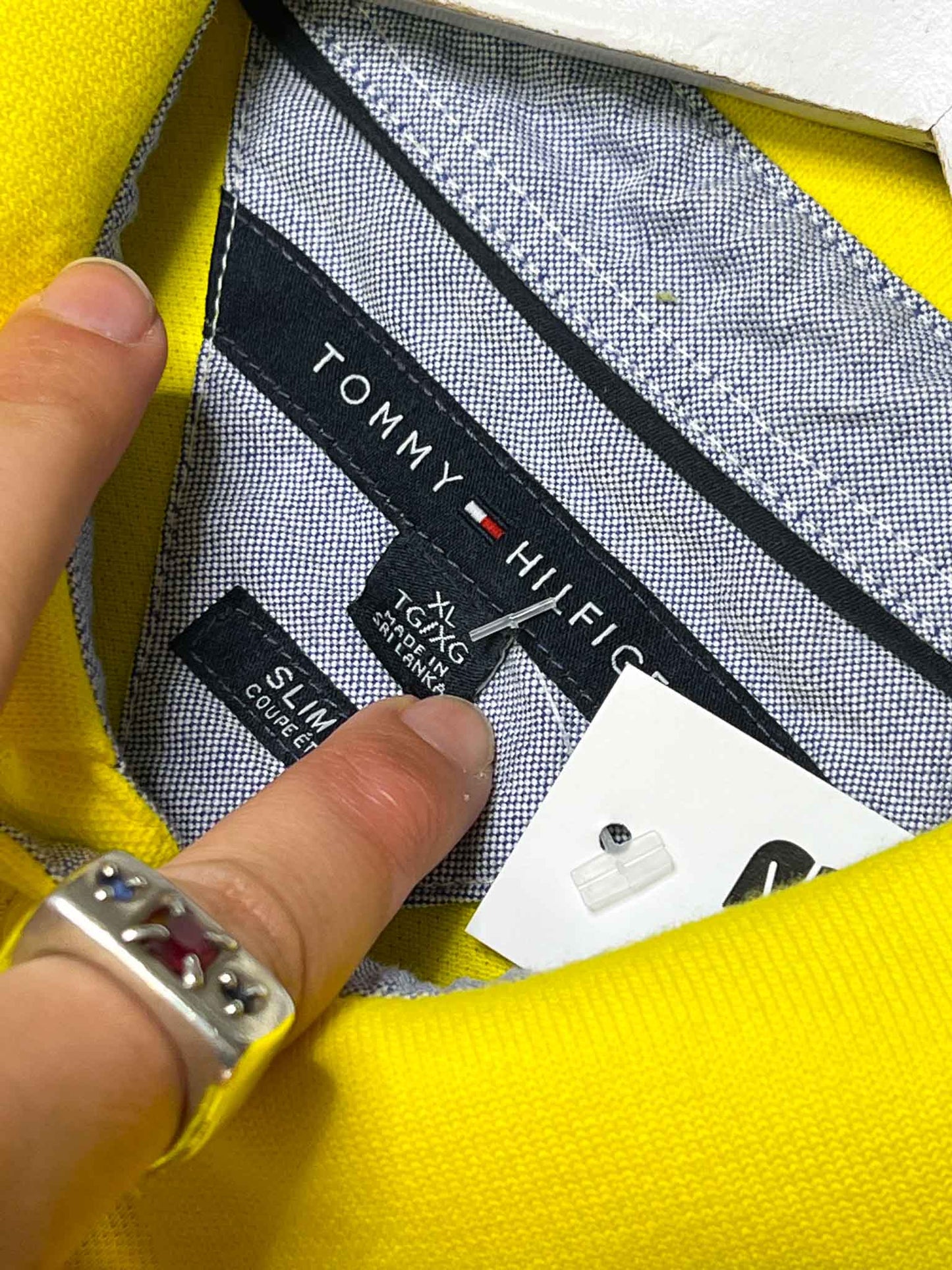 Size XL | Tommy Hilfiger Cotton Yellow Polo