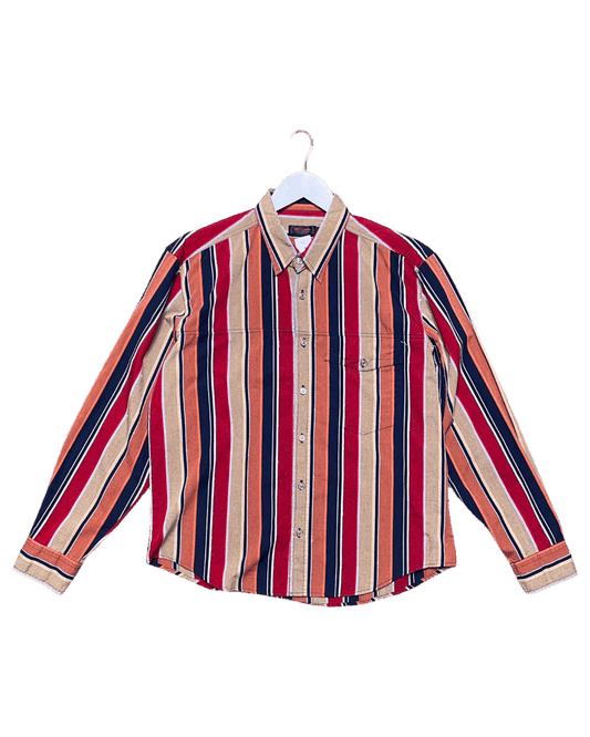 Size L | Pierre Cardin Vintage Striped Western Shirt