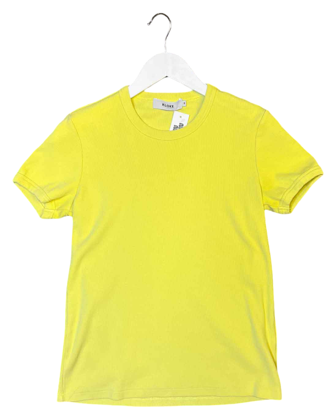 Size M | Kloke Chartreaus Cotton Ribbed Top