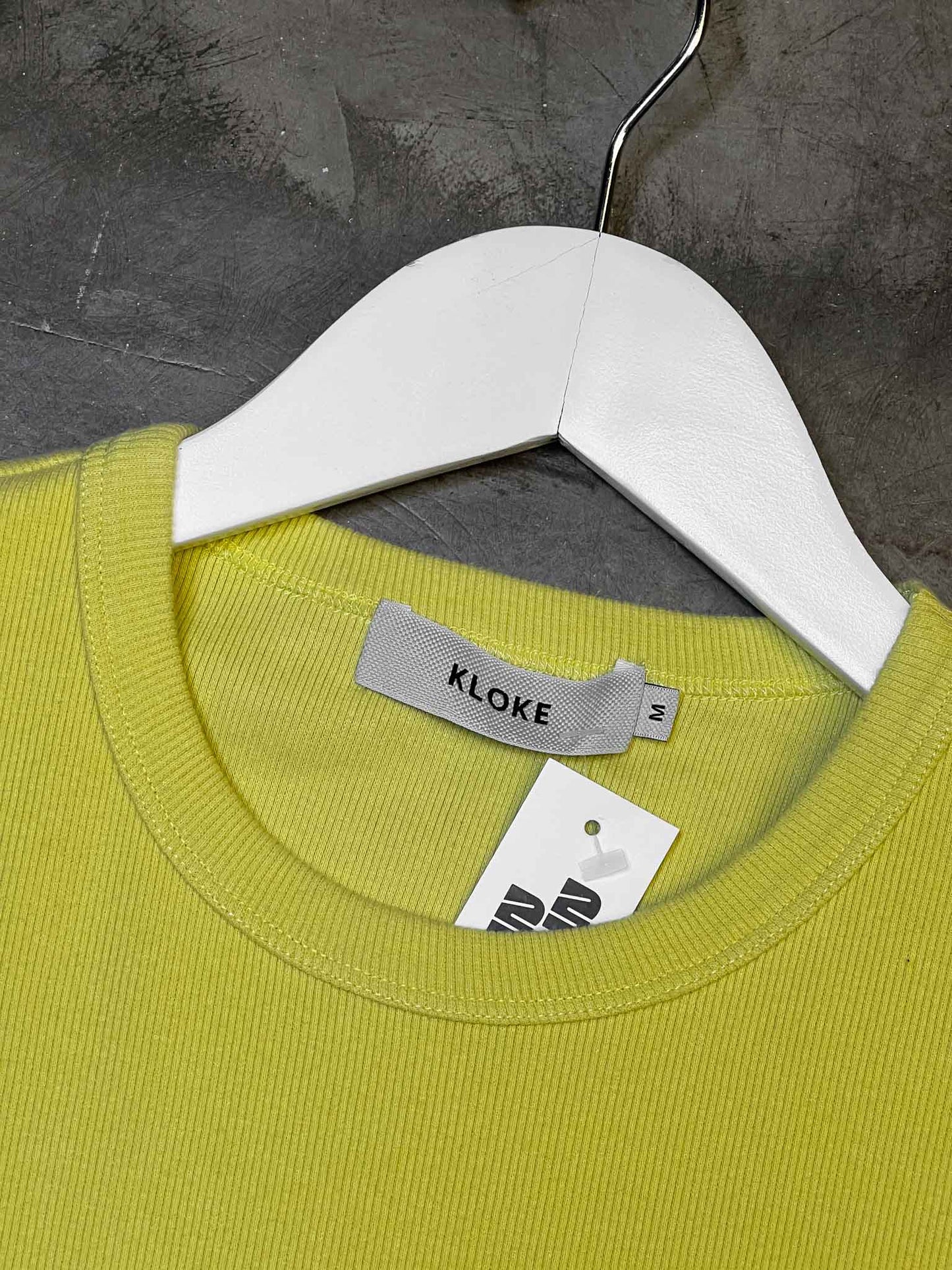 Size M | Kloke Chartreaus Cotton Ribbed Top