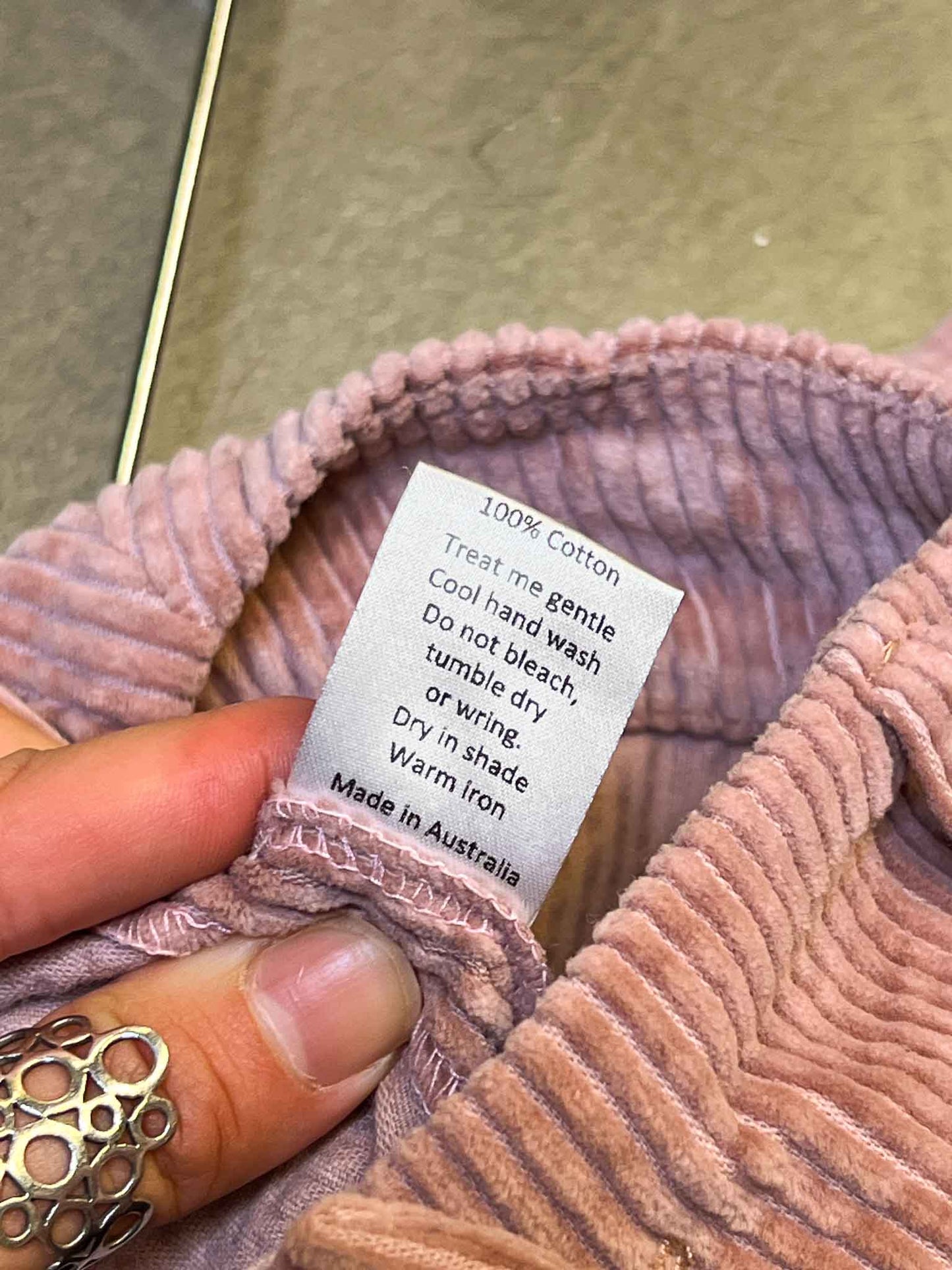 Size M | Sister Pink Corduroy Flared Pants