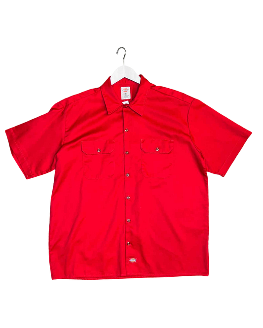 Size XL | Dickies Red Short-Sleeve Workwear Shirt