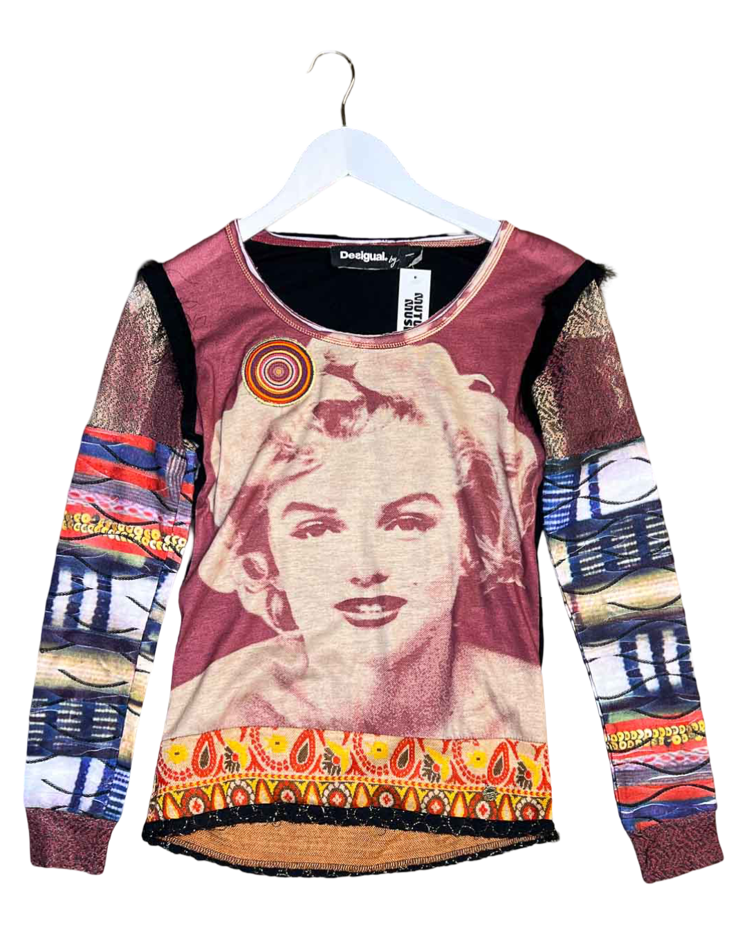 Size M | Desigual Marilyn Collage Print Top