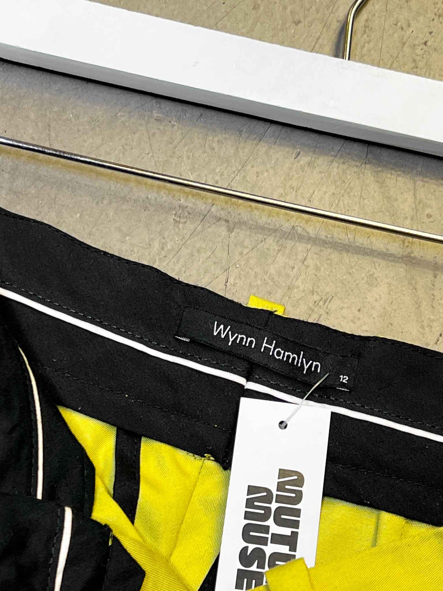Size 12 (L) | Wynn Hamlyn Chartreuse Tailored Cargo Pants