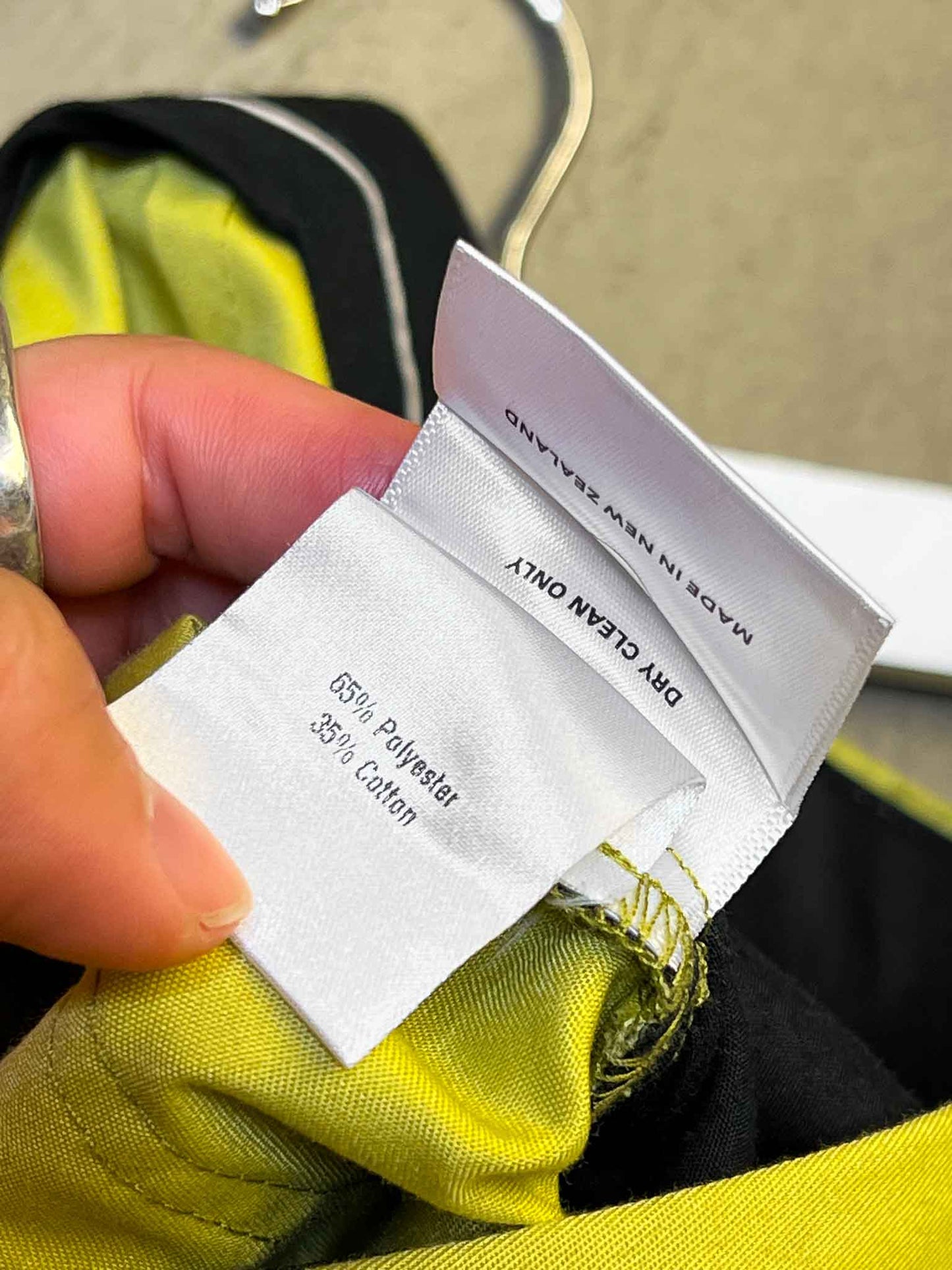 Size 12 (L) | Wynn Hamlyn Chartreuse Tailored Cargo Pants