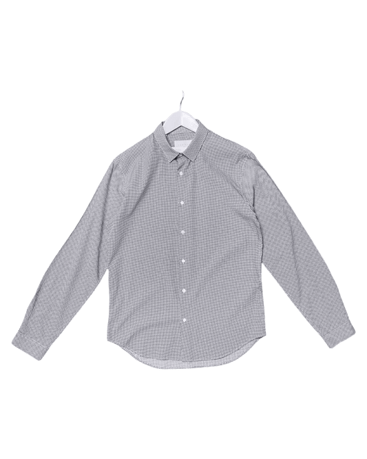 Size L | Sandro Paris Geometric Button Down Shirt